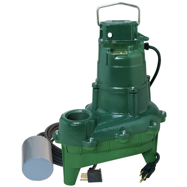Zoeller 20 ft. 115V 100 gpm 1/2 hp Single Phase Cast Iron Sewage Pump 261-0016